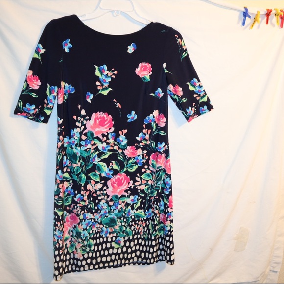 Eliza J. Black Floral dress